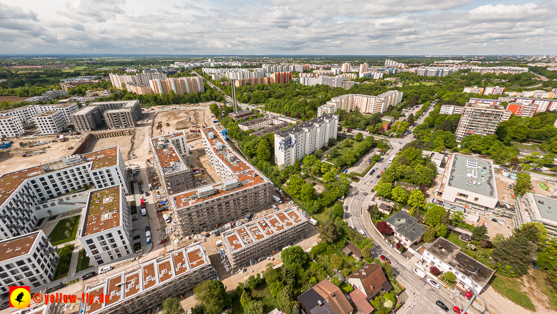 17.05.2023 - Baustelle Alexisquartier und Pandion Verde in Neuperlach